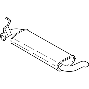 Ford GN1Z-5A289-T Rear Muffler Assembly