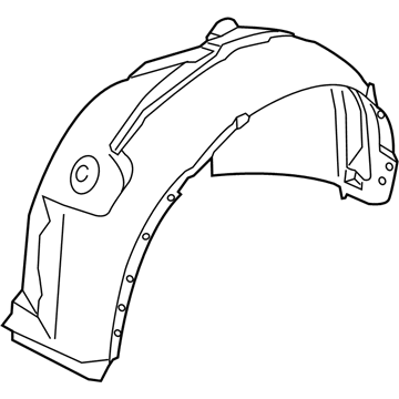 Ford CJ5Z-16102-A Fender Liner