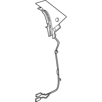 Ford LJ8Z-58255A34-AC MOULDING - DOOR WINDOW FRAME