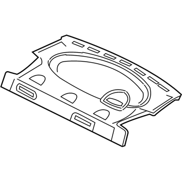 Ford YS4Z-5446668-CBD Package Tray Trim