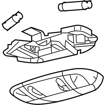 Ford YF1Z-13776-AA Map Lamp Assembly