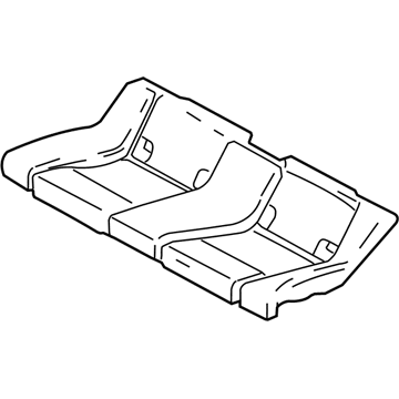 Ford DR3Z-6363804-DC Rear Seat Cushion Cover Assembly