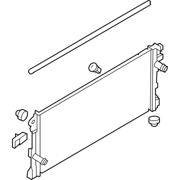 Ford Bronco Radiator - NB3Z-8005-B