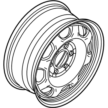 Ford 9L3Z-1007-K Wheel, Steel