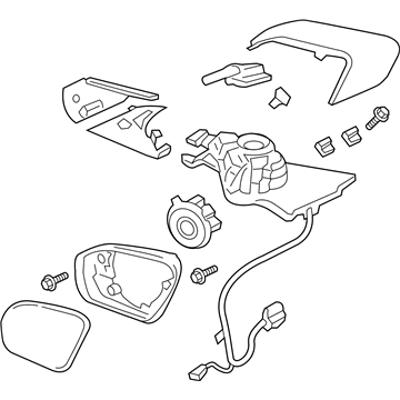 Ford GD9Z-17683-FBPTM Mirror Assembly - Rear View Outer
