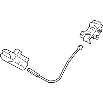 Lincoln Rear Passenger Door Handle Latch - GD9Z-54264A26-J