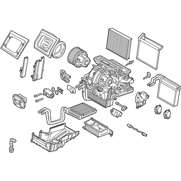 Ford BV6Z-19B555-M Evaporator Assembly