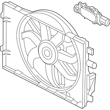 Mercury BE5Z-8C607-B Fan Assembly