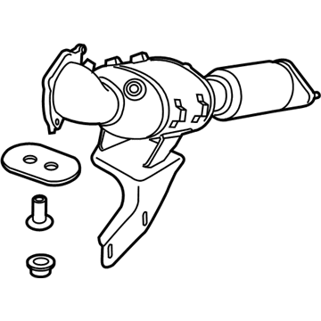 2018 Ford Fiesta Catalytic Converter - D2BZ-5E212-A