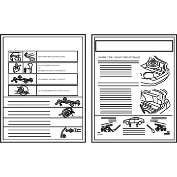 Ford 6E5Z-17A083-A Decal - Jack Operation