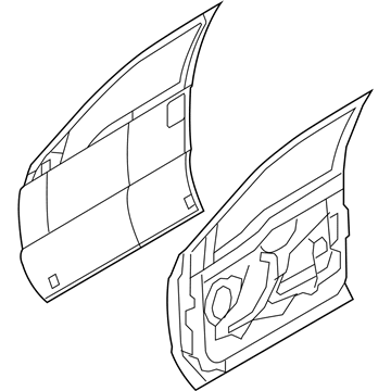 Ford 9C3Z-2520125-A Door Assembly - Front