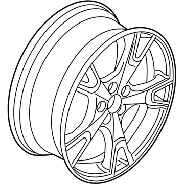 Ford F1EZ-1007-B Wheel, Alloy