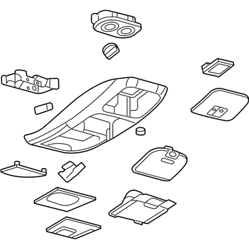 Mercury 6L2Z-78519A70-AAA Overhead Console