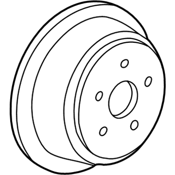 2004 Ford Freestar Brake Disc - 5U2Z-1V125-DC