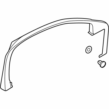 2021 Lincoln Aviator Door Moldings - LC5Z-7800014-AC