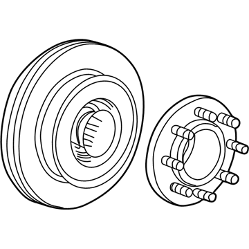 Ford Excursion Wheel Hub - 5U2Z-1V102-C