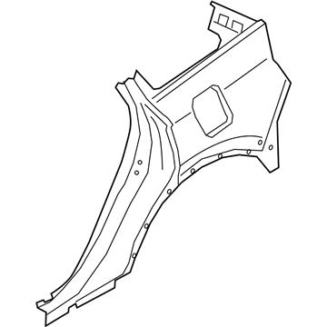 Ford LJ7Z-7827840-A PANEL - BODY SIDE - REAR