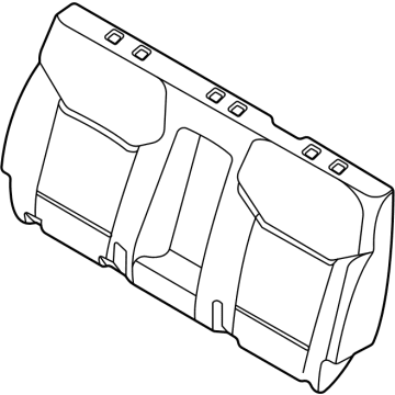 Ford NZ6Z-2666600-DD COVER ASY - REAR SEAT BACK