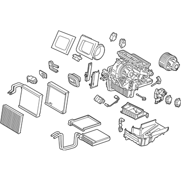 Lincoln FV6Z-19B555-F Evaporator Assembly