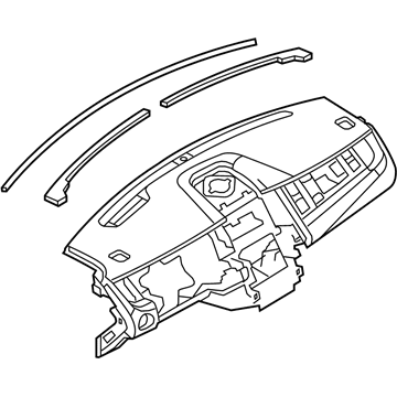 Ford DG1Z-5404320-AA Panel - Instrument