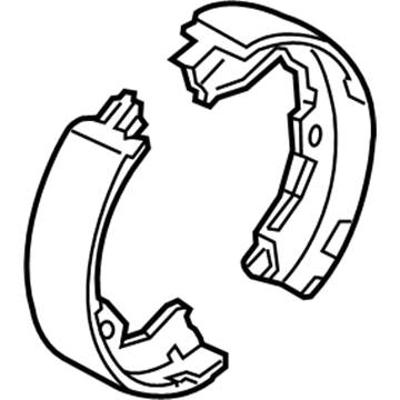 Ford BC3Z-2648-A Parking Brake Shoes