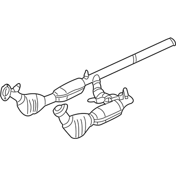 2001 Ford E-150 Econoline Catalytic Converter - YC2Z-5E212-AB