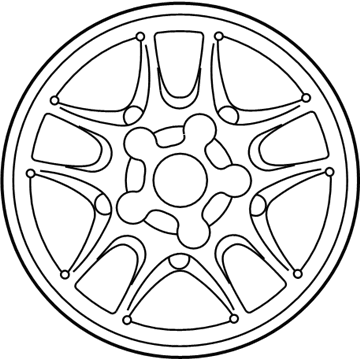 Ford 6W7Z-1007-BA Wheel, Alloy