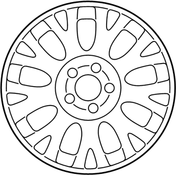 Ford 6W7Z-1007-AA Wheel, Alloy