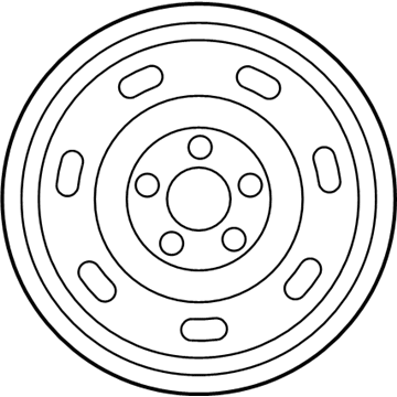 Ford 7W7Z-1007-C Wheel, Steel