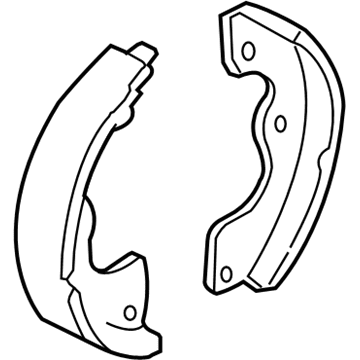 Mercury 5L8Z-2A753-AA Parking Brake Shoes