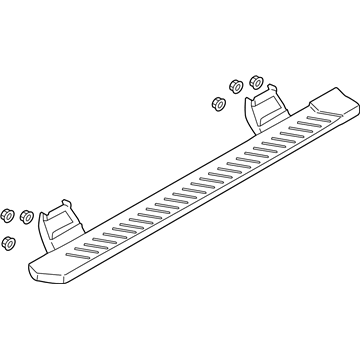 Ford FL3Z-16450-MC Step Bars - 5 Inch Angular, Painted Magnetic, SuperCrew