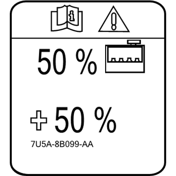 Lincoln 7U5Z-8B099-A Label