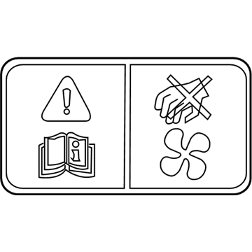 Lincoln XW4Z-8653-BA Fan Label