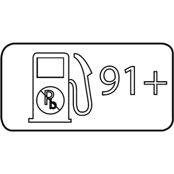 Lincoln AU5Z-9A095-D Fuel Label