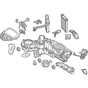 Ford BC3Z-19B555-W EVAPORATOR AND HOUSING ASY