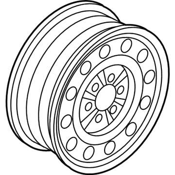 Mercury 6E5Z-1015-BA Wheel, Steel