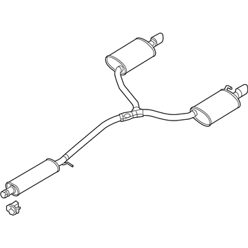 Ford Special Service Police Sedan Muffler - DG1Z-5230-C