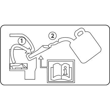 Ford AU5Z-9A095-D Fuel Label