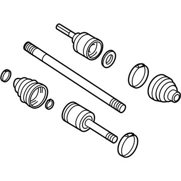 Ford AL1Z-4K138-C Axle Assembly