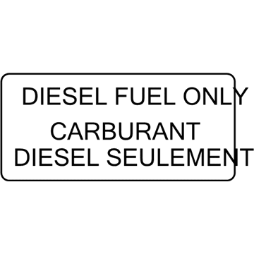 Ford 8C3Z-9A095-A Fuel Label