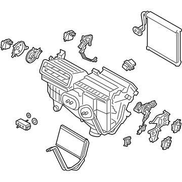 Lincoln HS7Z-19B555-W A/C & Heater Assembly