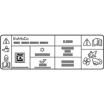 Ford KT4Z-1503050-A A/C Label