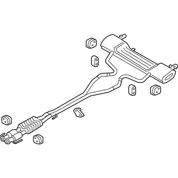 Lincoln GD9Z-5F250-A Muffler & Pipe