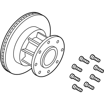 Ford PC3Z-1102-A Hub & Rotor