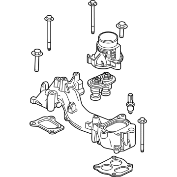 Ford LC3Z-8C368-D Water Manifold