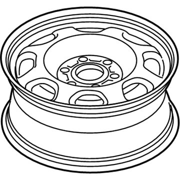 Ford AL3Z-1015-B Wheel, Steel