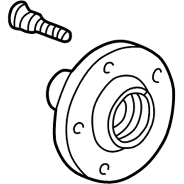 Ford 2W4Z-5B716-AA Knuckle And Hub Assembly