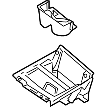 2011 Ford Taurus Center Console Base - AG1Z-54045A76-BB