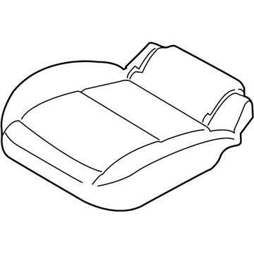 Ford KT1Z-1763805-HB COVER ASY - REAR SEAT CUSHION