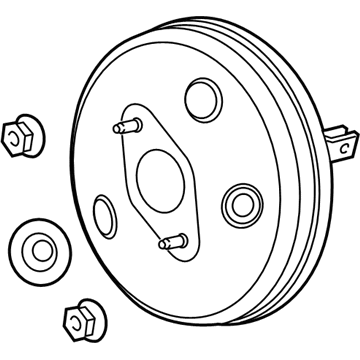 2016 Ford Fiesta Brake Booster - C1BZ-2005-B